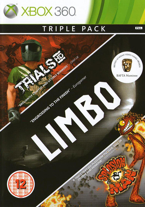 LIMBO, Trials HD, Splosion Man 3 Pack