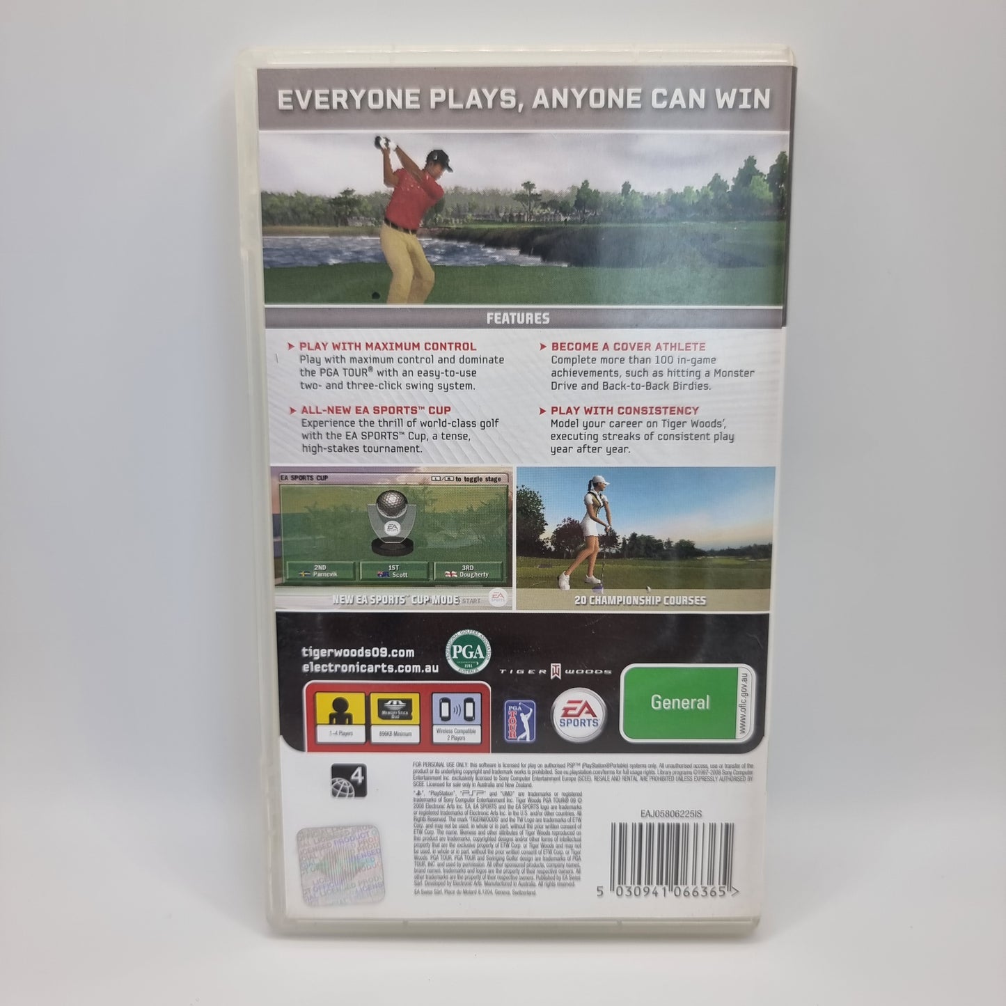 Tiger Woods PGA Tour 09 PSP Game - Pre-Owned