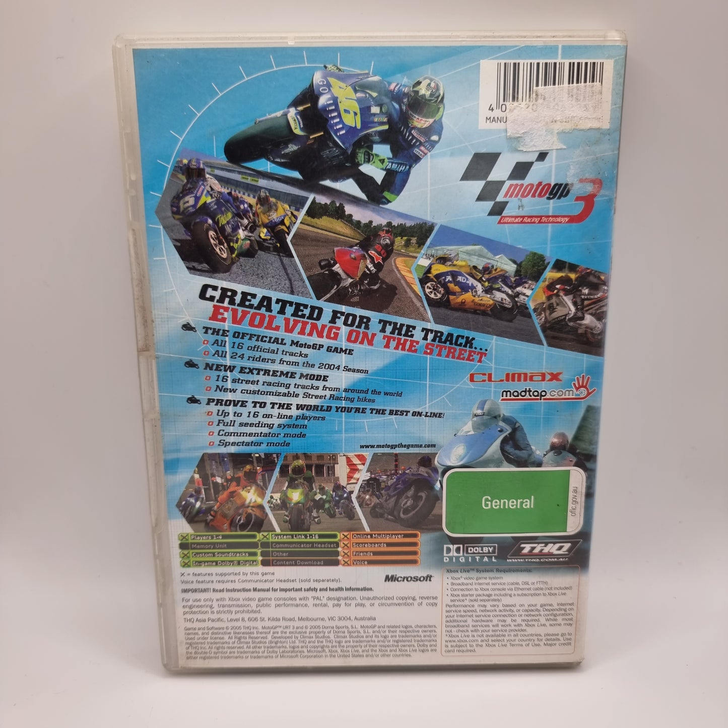 MotoGP 3 Xbox Game - Pre-Owned