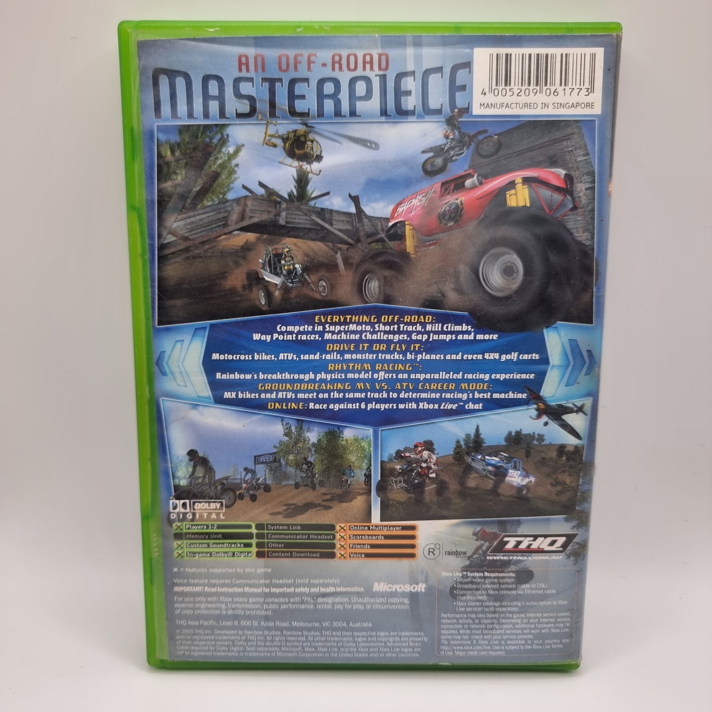 MX Vs. ATV Unleashed Xbox Game - Pre-Owned