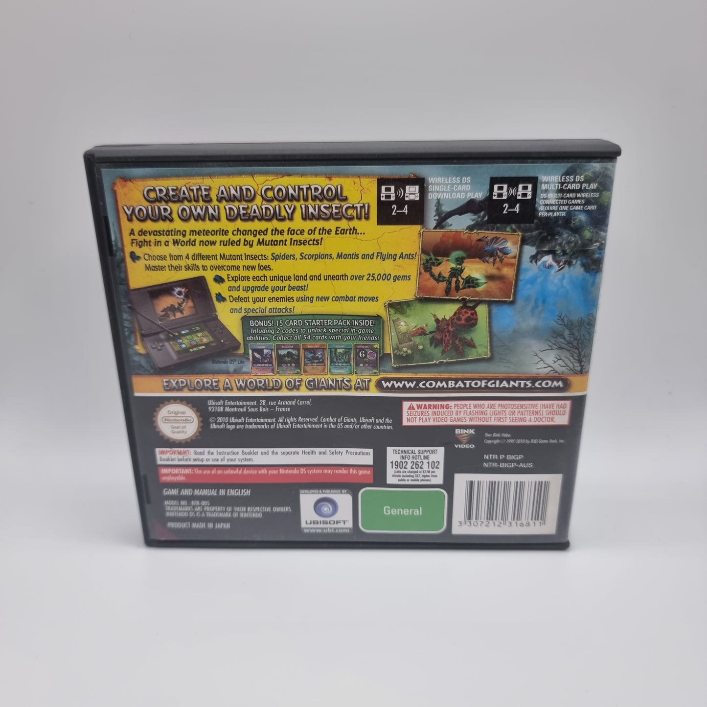 Combat of Giants - Mutant Insects DS Game - Pre-Owned