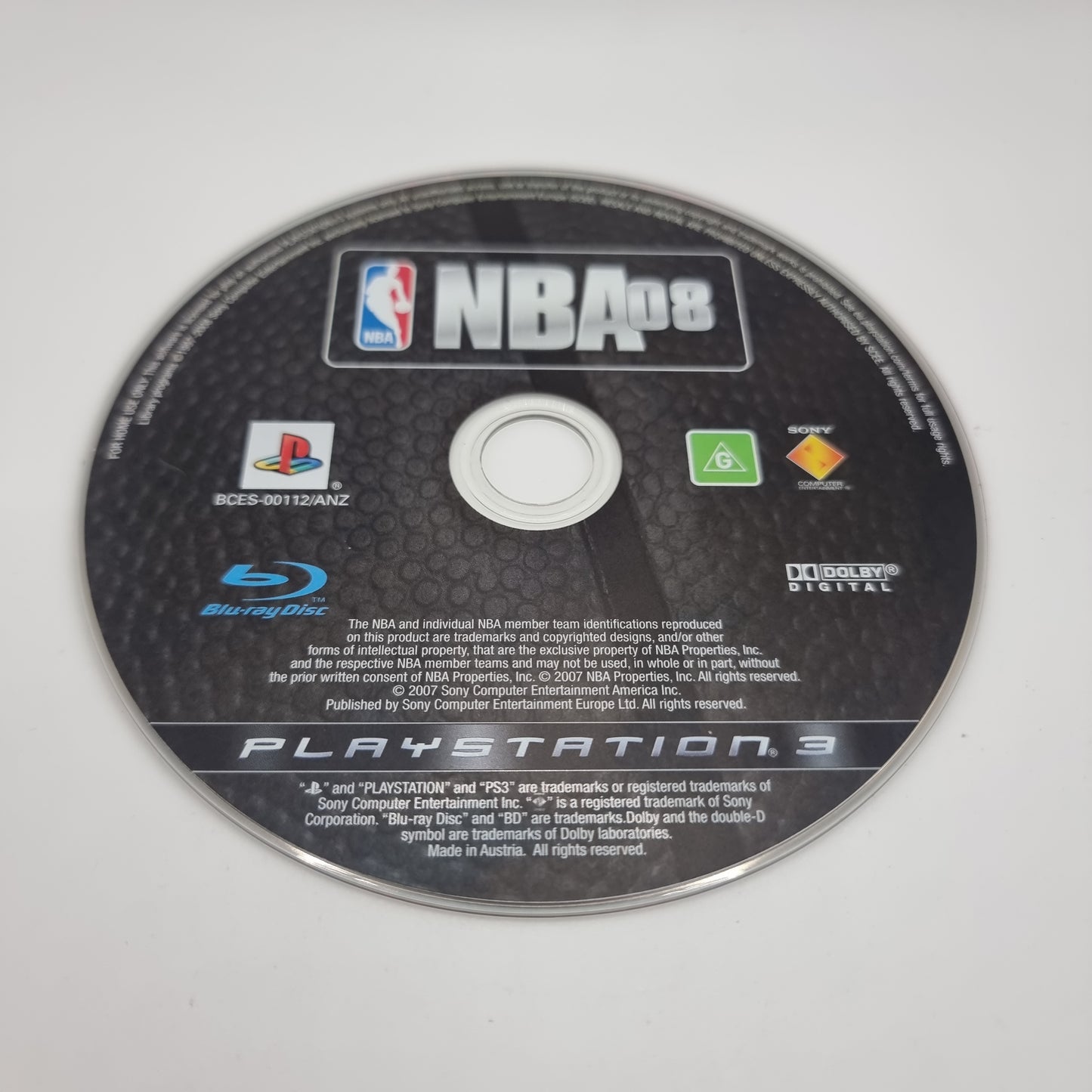 NBA 08 PS3 Game - Disc Only