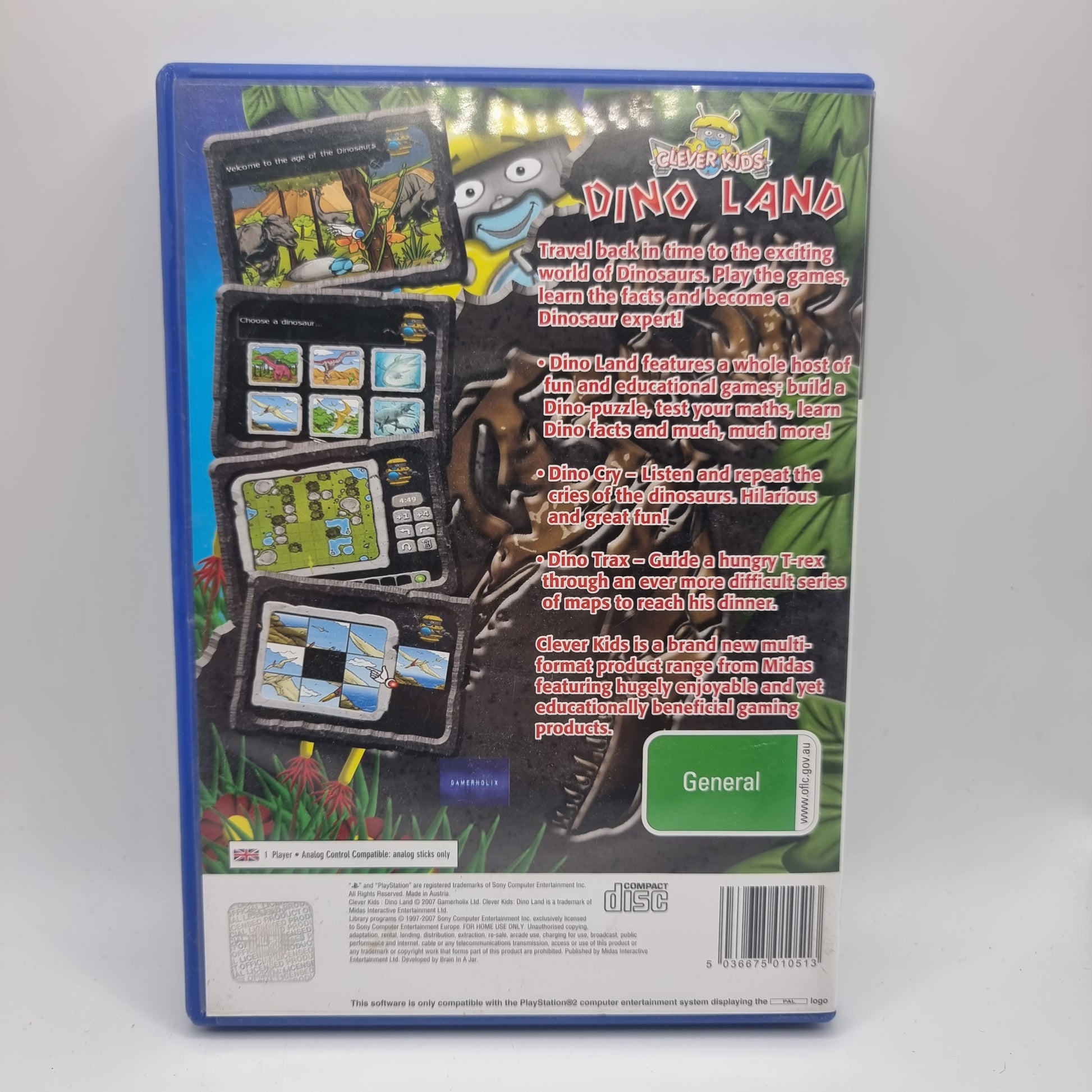 Clever Kids Dino Land PS2 Game – Cactus Cat Limited