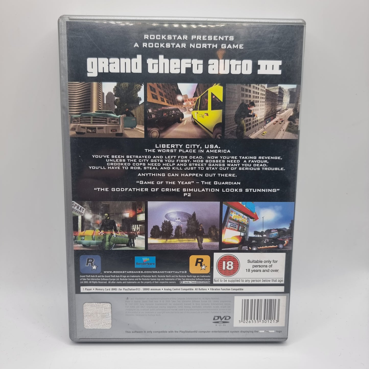 Grand Theft Auto III PS2 Game