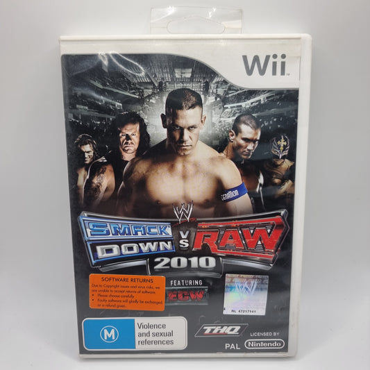 WWE Smackdown Vs Raw 2010 Wii Game