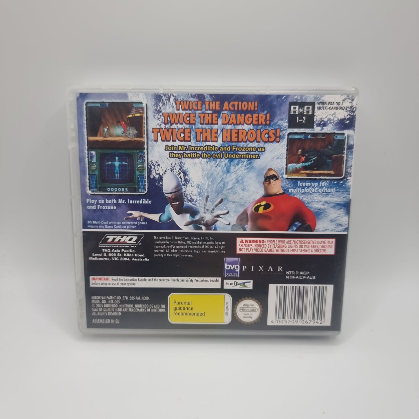 The Incredibles - Rise of the Underminer DS Game