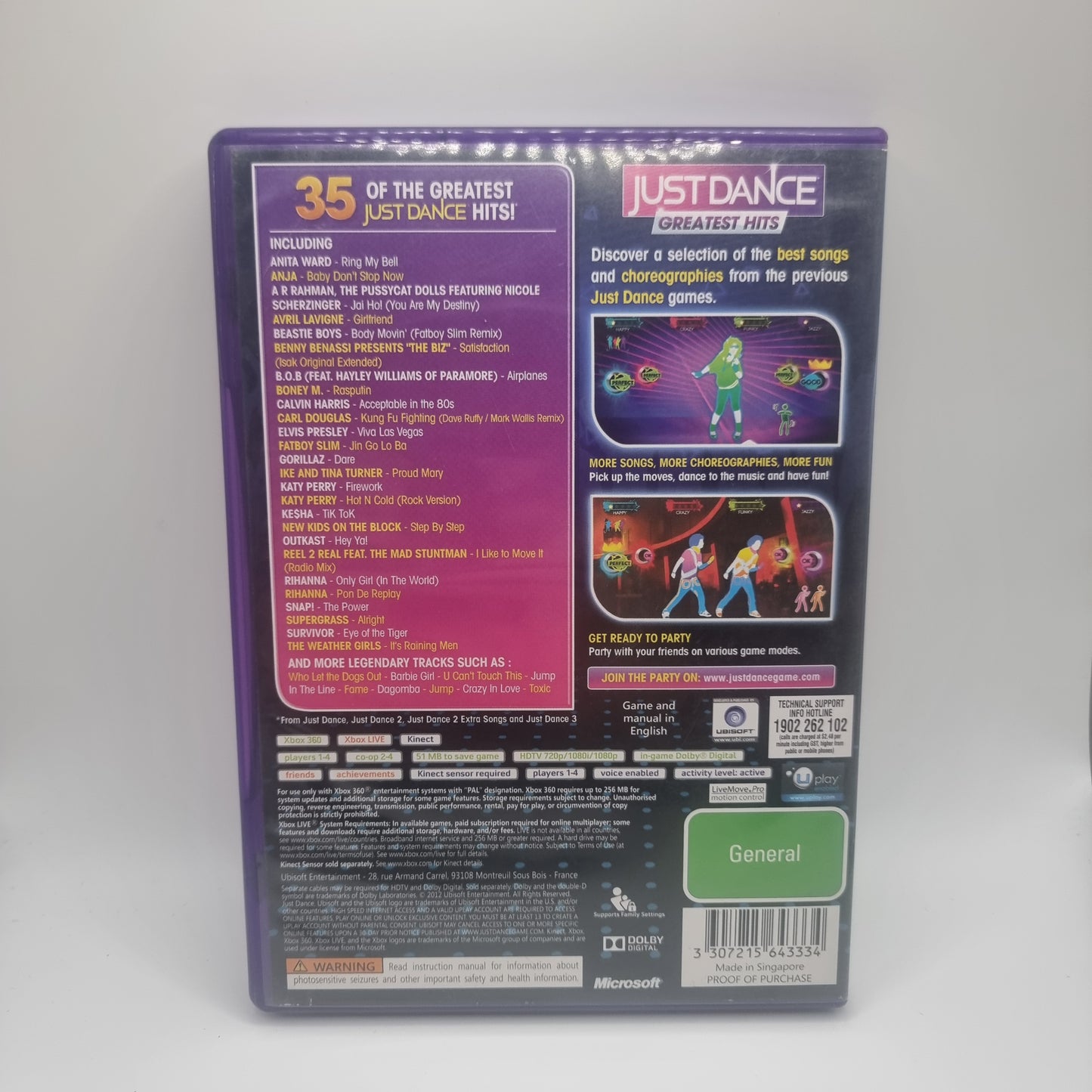 Just Dance Greatest Hits Xbox 360 Game