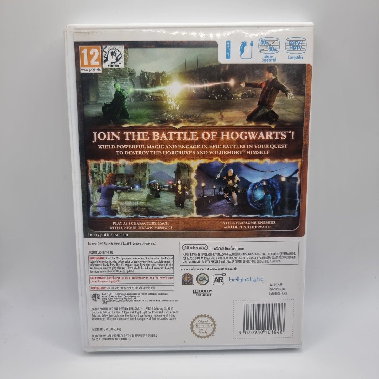 Harry Potter and the Deathly Hallows Part 2 Wii Game