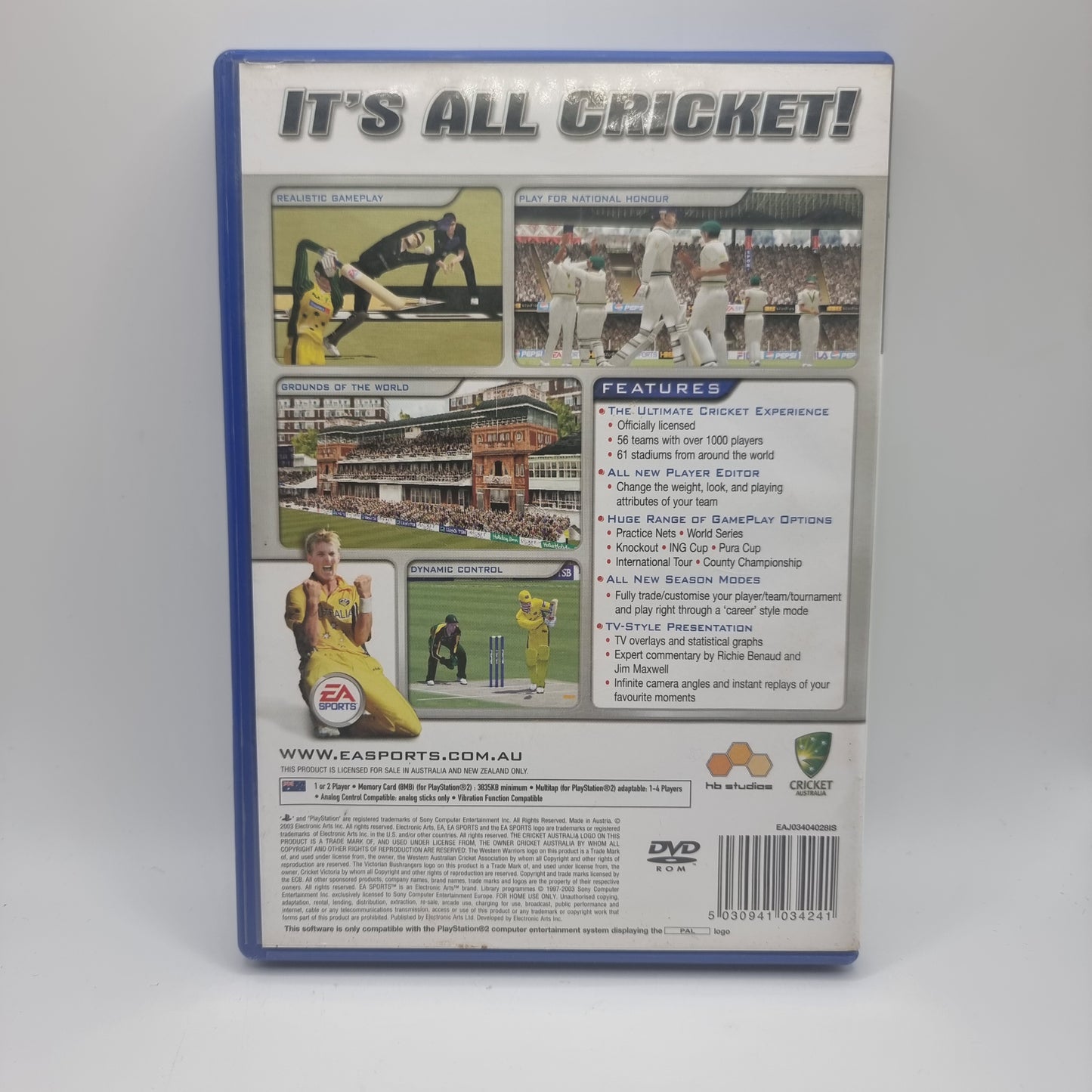 Cricket 2004 PS2 Game