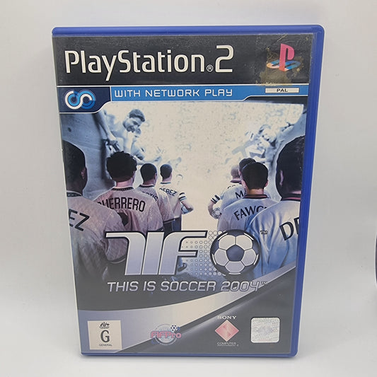 This is Soccer 2004 PS2 Game