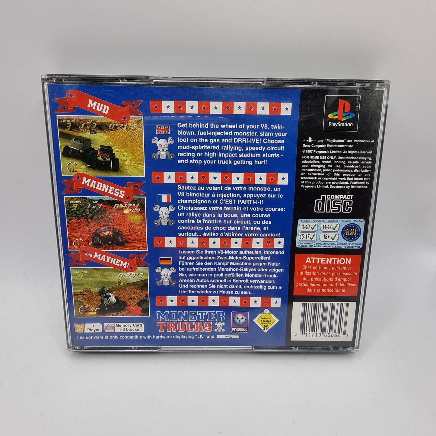 Monster Trucks PS1 Game