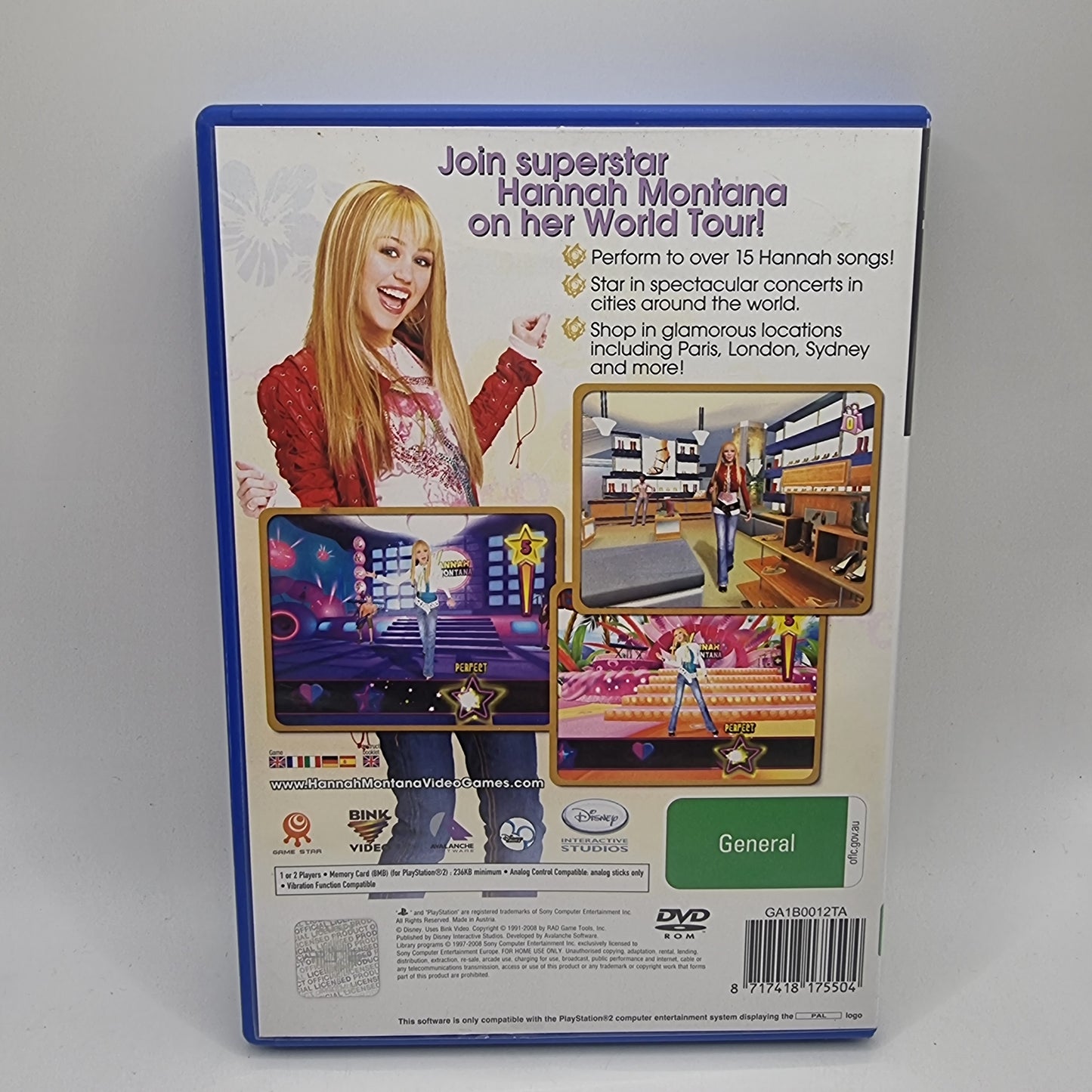 Hannah Montana Spotlight World Tour PS2 Game