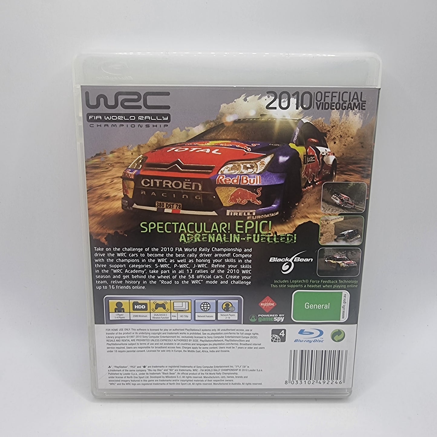 WRC FIA World Rally Championship PS3 Game