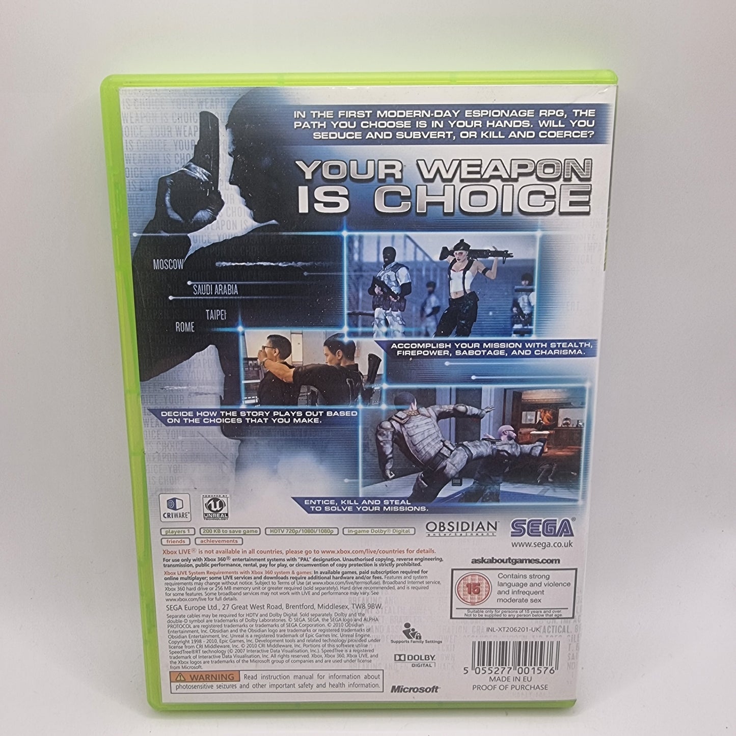 Alpha Protocol - The Espionage RPG Xbox 360 Game