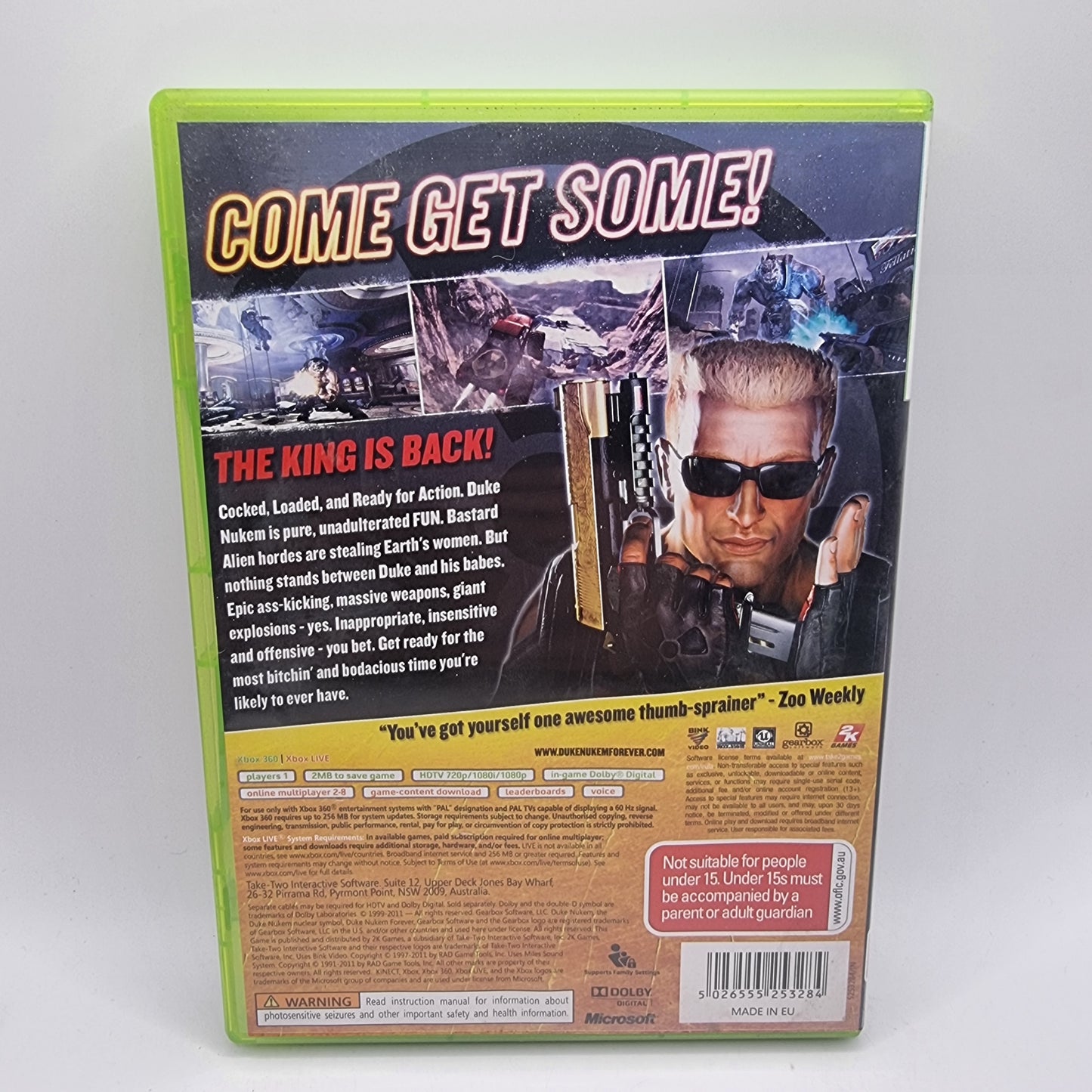 Duke Nukem Forever Xbox 360 Game