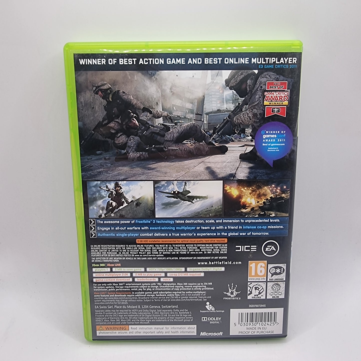 Battlefield 3 Xbox 360 Game