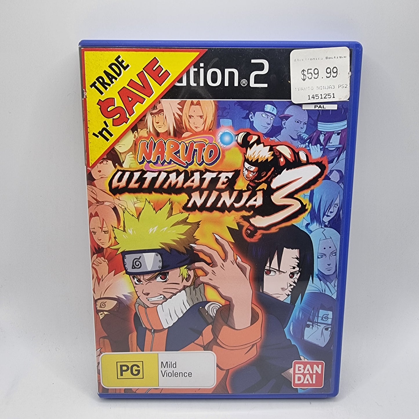 Naruto Ultimate Ninja 3 PS2 Game