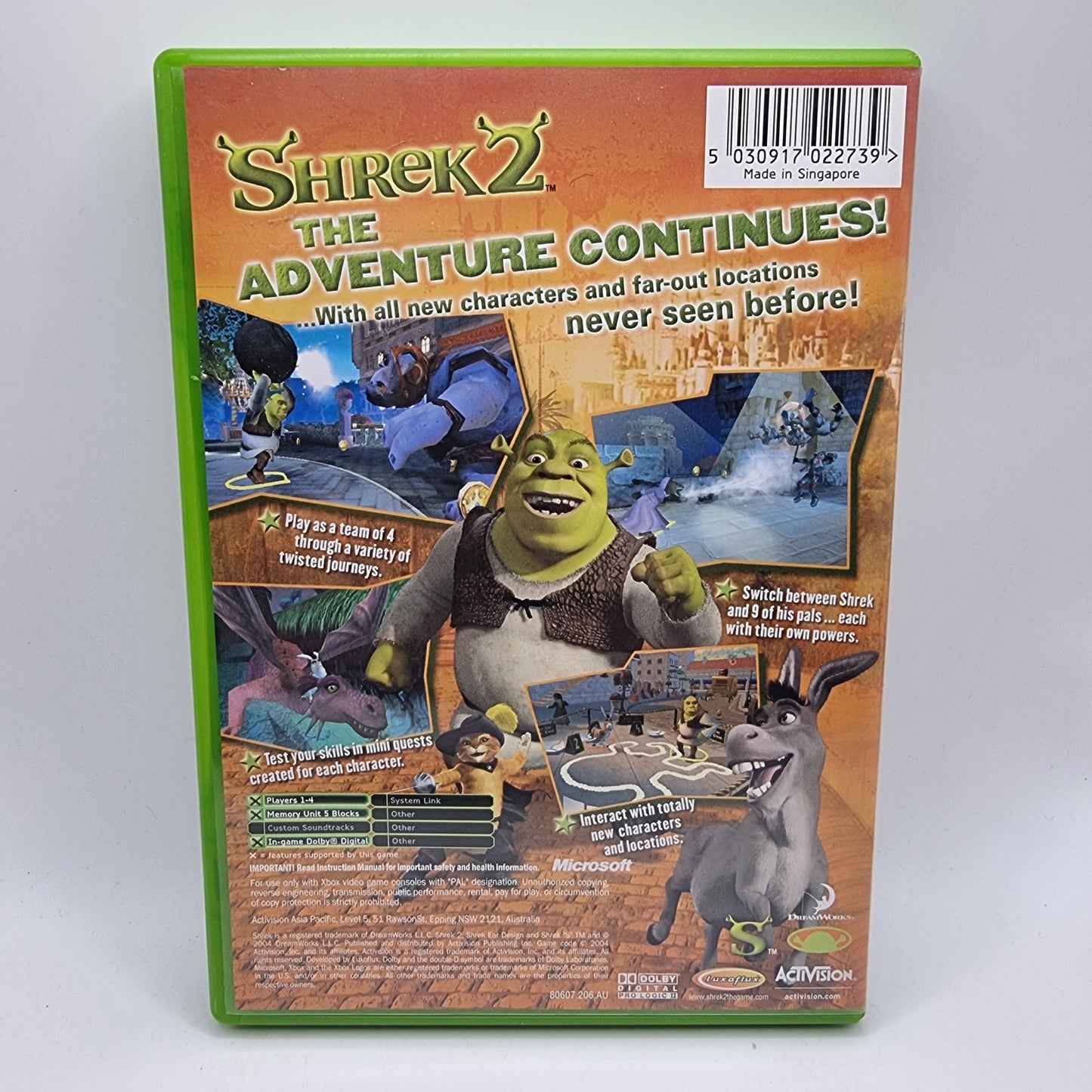 Shrek 2 Xbox Game