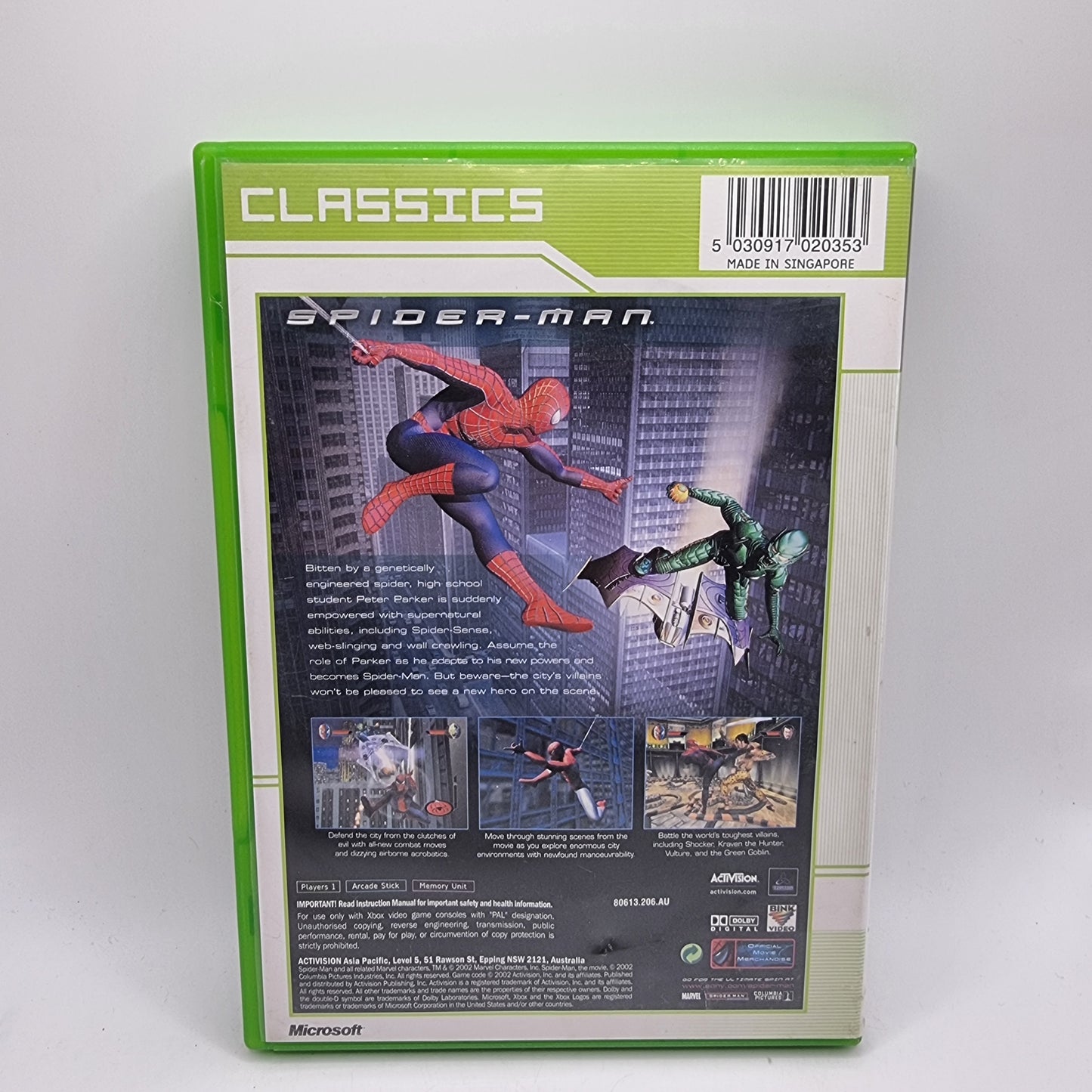 Spiderman Xbox Game