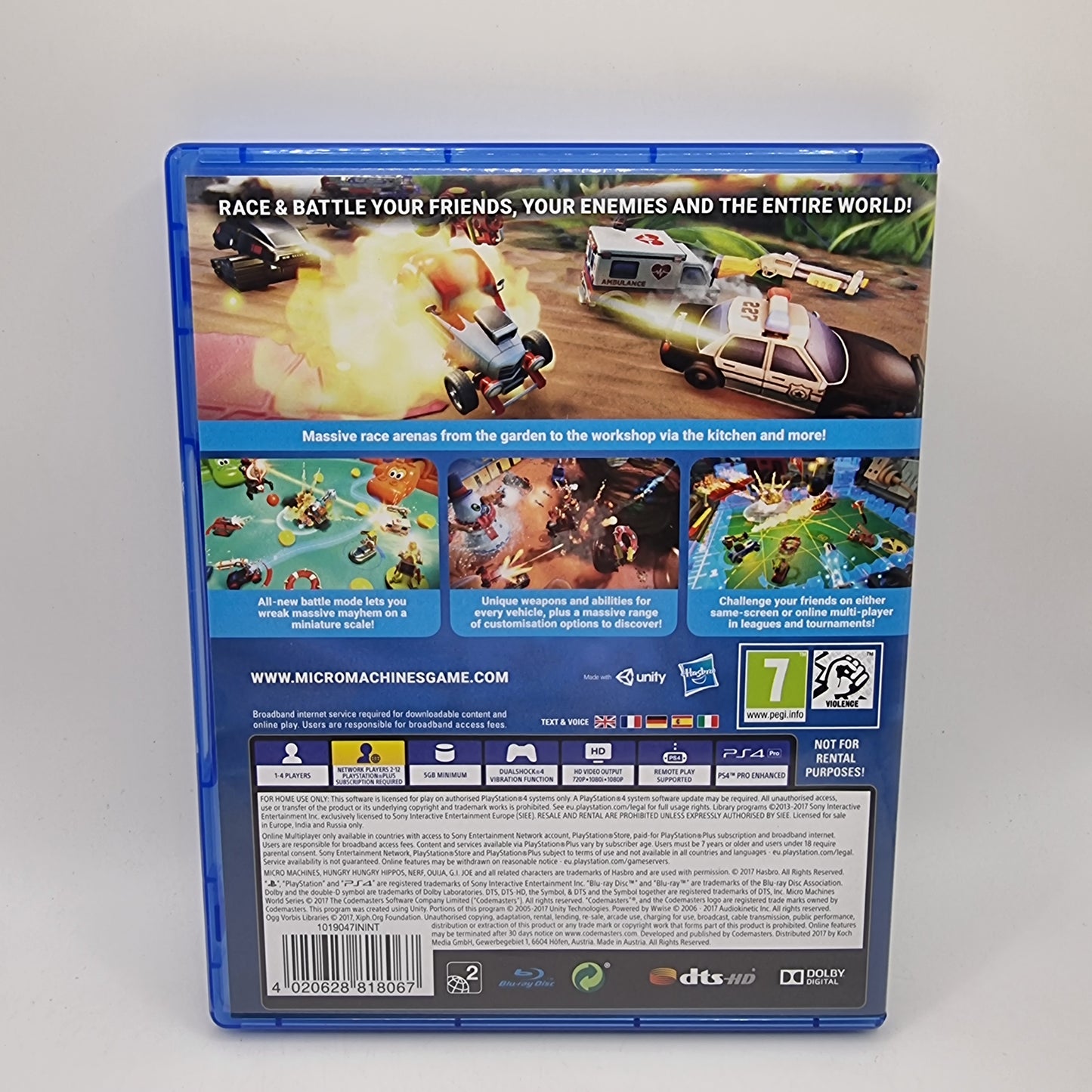 Micro Machines World Series PS4 Game