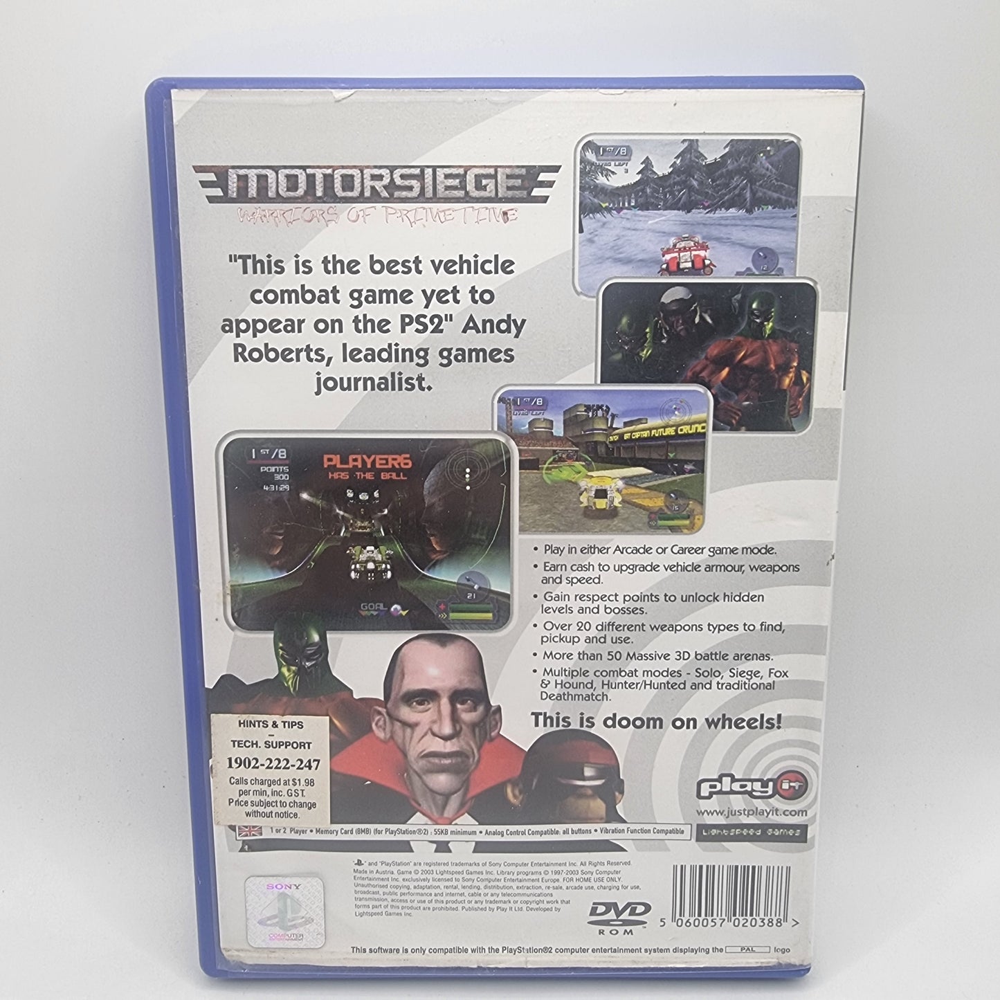 MotorSiege - Warriors of Primetime PS2 Game