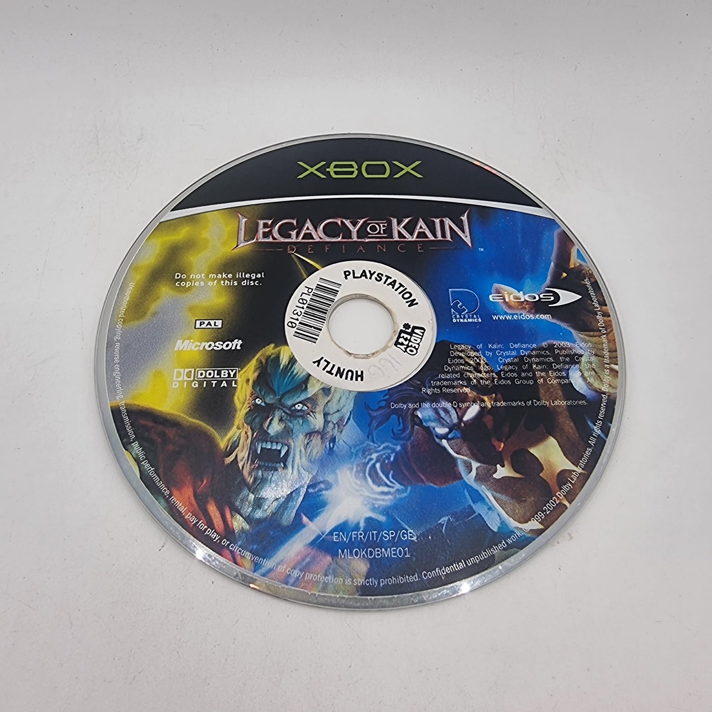 Legacy of Kain Defiance Xbox Game